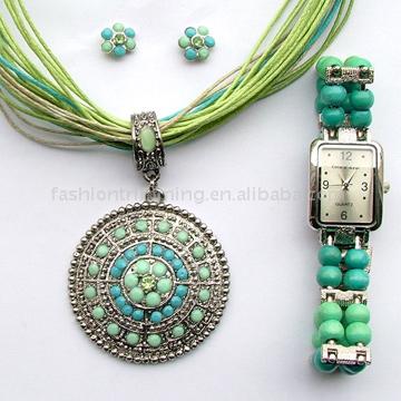  Necklace & Watch Bracelet Set (Ожерелье & Смотреть браслет)