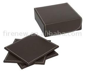  Leather Coaster (Sous-verres en cuir)