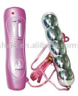  Silver Beaded Vibrator (S)