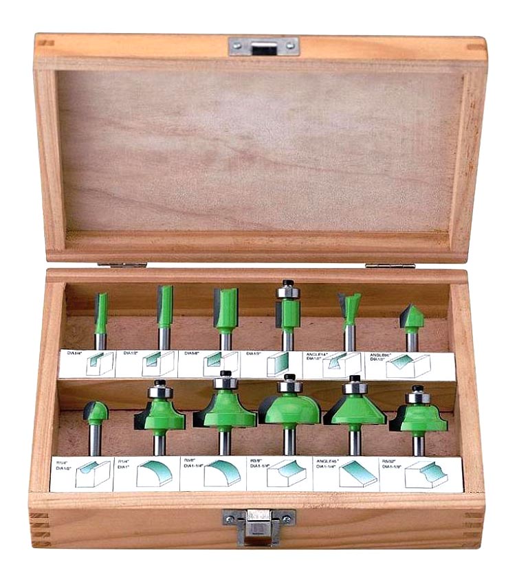  12 Piece Router Bit Set (12 Pièce Router Bit Set)