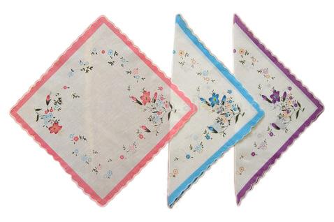  Ladies` Printed Handkerchiefs (Печатный Женские носовые платки)