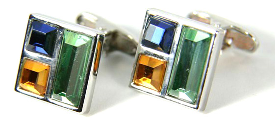  Mirror Glass Cufflink (Miroir en verre Boutons de manchettes)