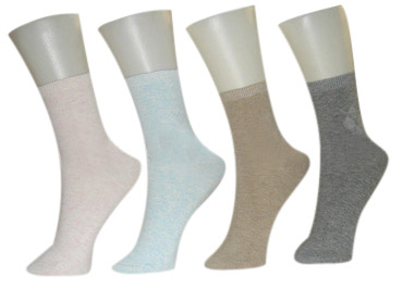  Ladies` Solid Jacquard Socks (Ladies `Solid Jacquard Chaussettes)