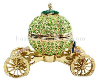  Pumpkin Shaped Carriage Casket (Тыква Shaped Перевозки Шкатулка)