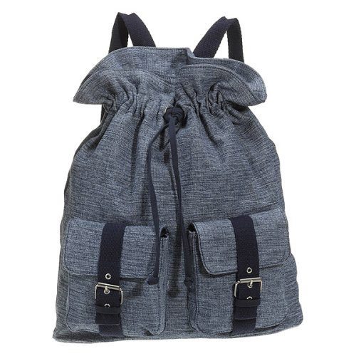  Canvas Denim Sling-Style Bag with Pockets   C Blue (Холст Джинсовый стиль Слинг-сумка с карманами   C Blue)
