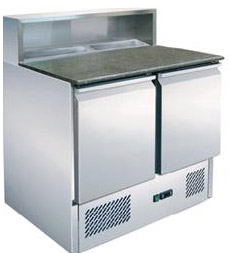  Pizza Salad Stainless Steel Counter Fridge