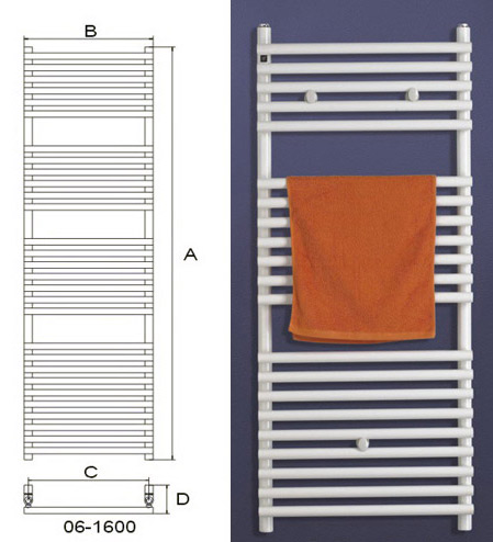 Handtuchwärmer (HB-R06-Serie) Paint / Rundrohr (Handtuchwärmer (HB-R06-Serie) Paint / Rundrohr)