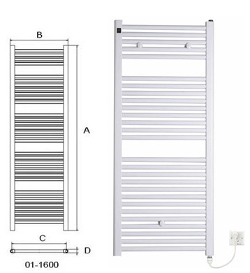  Electric Towel Warmer (HB-T01 Series) Paint/Straight Tube (Полотенцесушители электрические теплые (HB-T01 серии) Краска / Straight Tube)