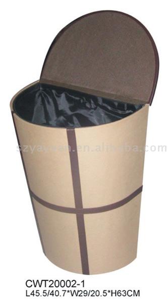  Faux Leather & Canvas Laundry Hamper (Faux Leather & Canvas Panier à linge)