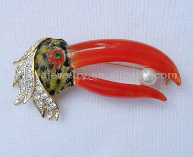  Resin Stones Brooch with Pearl ( Resin Stones Brooch with Pearl)