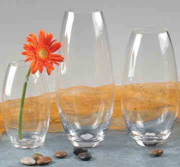  Handmade Clear Glass Vase