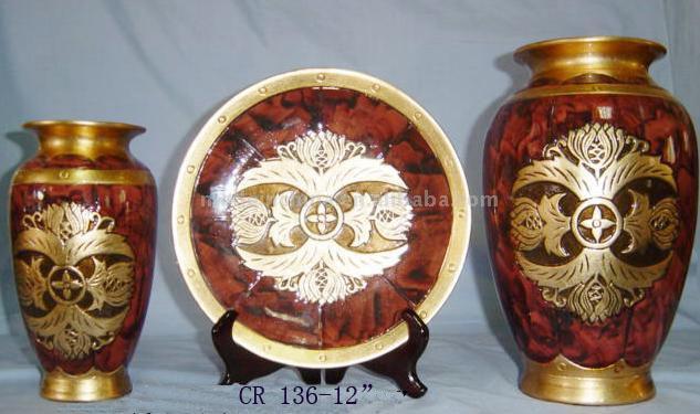 3pc Vase / Plate Set (3pc Вазы / Plate Set)