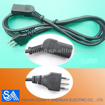  Italian Plug with Computer Power Cord ( Italian Plug with Computer Power Cord)