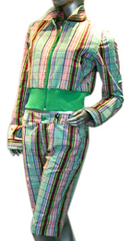  Ladies` Yarn Dyed Casual Suit (Ladies `Garngefärbte Casual Suit)