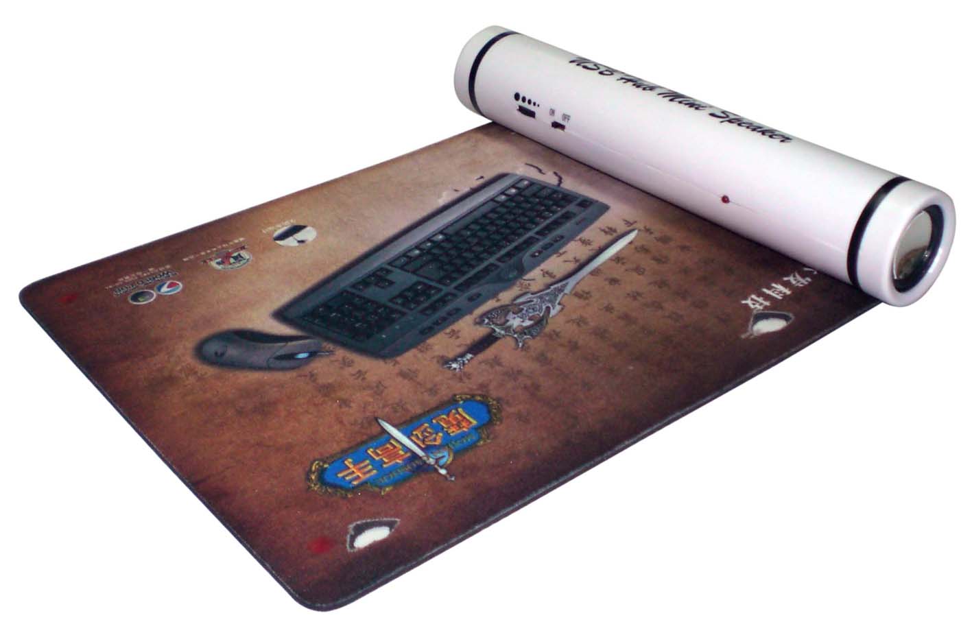 Mini-Lautsprecher mit Mouse Pad und USB-Hub (Mini-Lautsprecher mit Mouse Pad und USB-Hub)