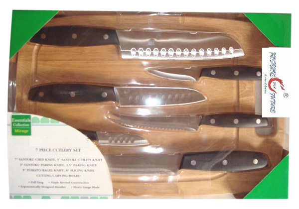  7pc Knife Set (7pc Ensemble de couteaux)