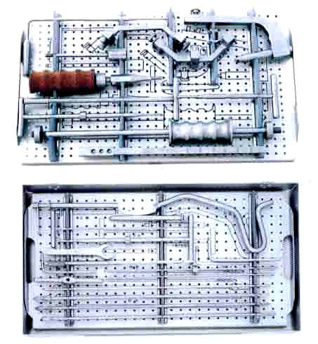  Tibial Interlocking Nails Instrument Case (Переплетение голени Nails Приборный корпус)