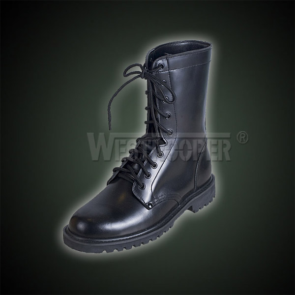  Black Army Leather Boots (Black Army Leather Boots)