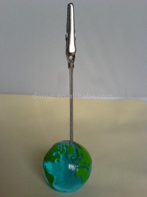  Memo Holder with Globe Base (Памятка Владельцу Глобус базы)