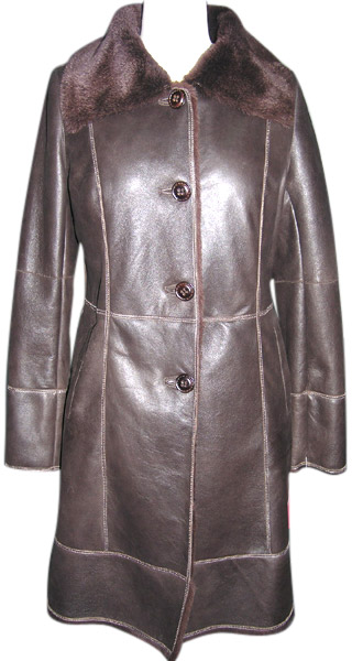  Ladies` Brown Lamb Coat (Женские Браун Lamb Герб)