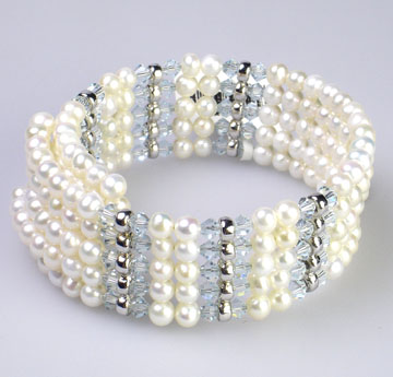  Cultured Freshwater Pearl Bracelet (Bracelet de perles de culture d`eau douce)