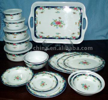  Melamine Dinnerware Set (Ensemble de vaisselle en mélamine)