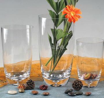  Handmade Clear Glass Vase