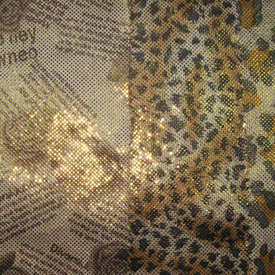  Tricot Suede, Printed and Bronzed (Tricot Suede, imprimés et bronzé)