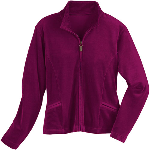  Women`s Velour Track Jacket (Women`s Velour Track Jacket)