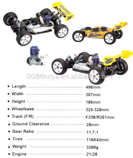  1/8 Scale 4WD Engine Powered Racing Car, Competition Specialty Edition (Toy (1 / 8 Scale 4WD Engine Powered course automobile, la concurrence de spécialité)
