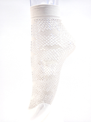  Ivory Color Fishnet Socks (Couleur ivoire Fishnet Chaussettes)