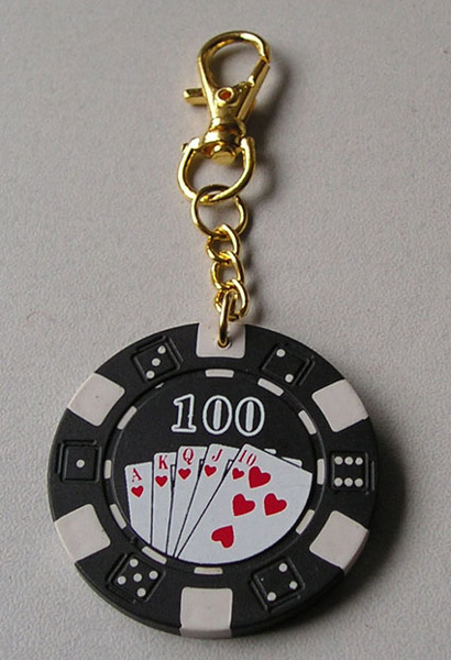  Poker Chip Keychain (Poker Chip Keychain)