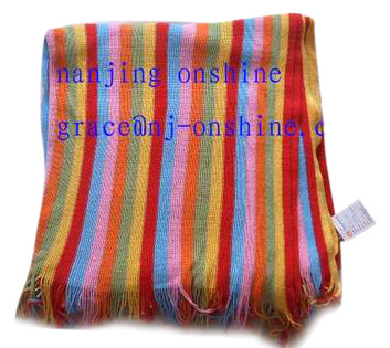  100% Cotton Warp Knitted Stripe Blanket (100% хлопок Warp Трикотажное Stripe Одеяло)