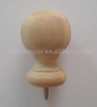  Wood Finial (Wood Kreuzblume)