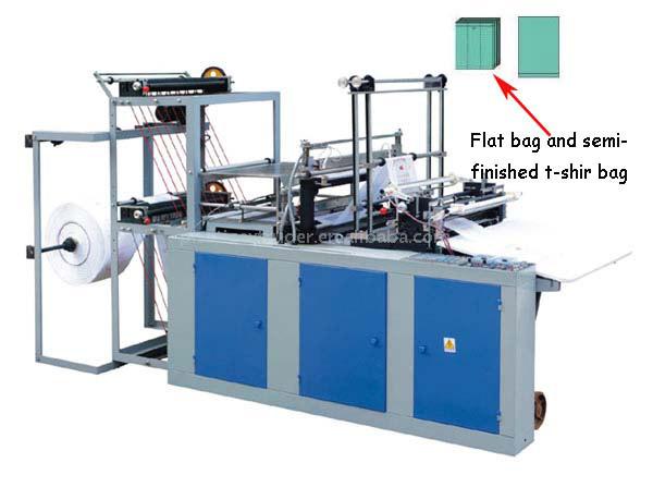  Two-Layer T-Shirt Type/Flat Bag Sealing & Cutting Machine (Layer Two-T-Shirt / Flat Bag Sealing & Machine de coupe)