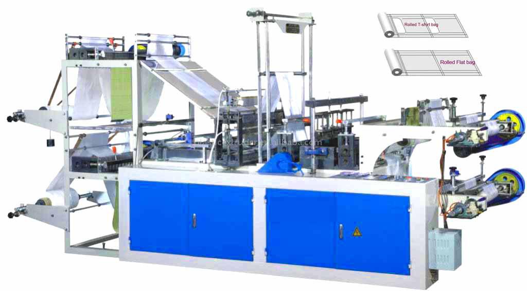  Perforated T-Shirt/Flat Bag on Roll Making Machine ( Perforated T-Shirt/Flat Bag on Roll Making Machine)