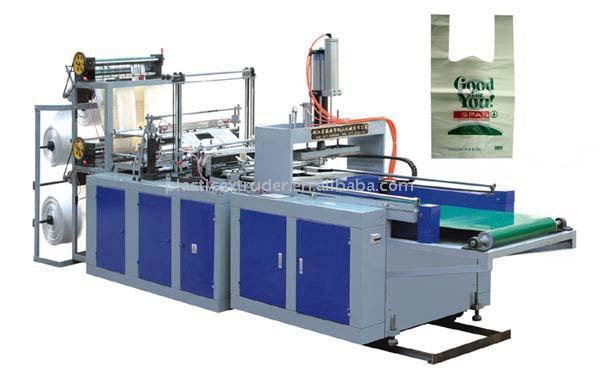  High-Speed Automatic T-Shirt Type Bag Sealing & Cutting Machine ( High-Speed Automatic T-Shirt Type Bag Sealing & Cutting Machine)