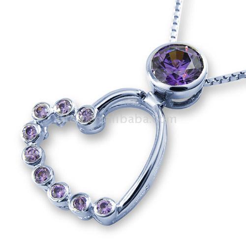  925 Sterling Silver Zircon Pendant (925 Серебрянные Циркон кулон)