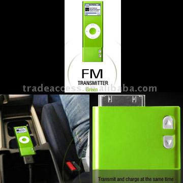  FM Transmitter Modulator for iPod nano ( green ) (FM модулятор для передатчика Ipod Nano (зеленый))