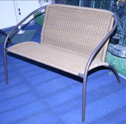  Rattan Double Chair (Rattan Doppel-Chair)