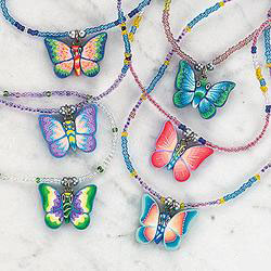  Fimo Butterfly Seed Bead Necklaces (Fimo бабочка бисера Ожерелье)