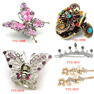 Tiara Butterfly Flower Hair Clip (Tiara Butterfly Flower Hair Clip)