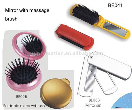  Compact Mirror with Massage Comb ( Compact Mirror with Massage Comb)