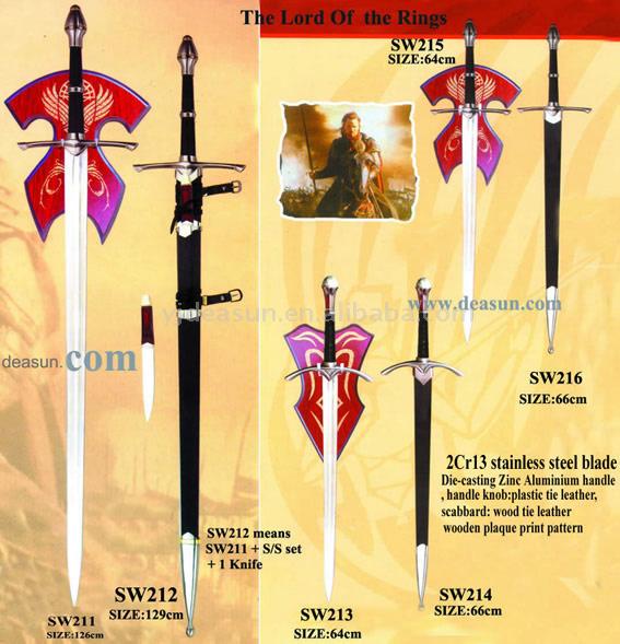  The Lord of Rings Swords