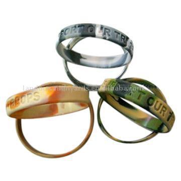  Debossed Silicone Bracelets ( Debossed Silicone Bracelets)