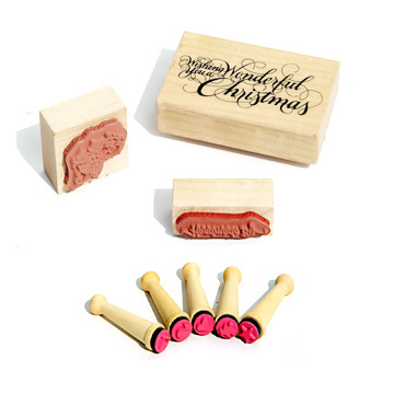  Wooden Stamps (Timbres en bois)