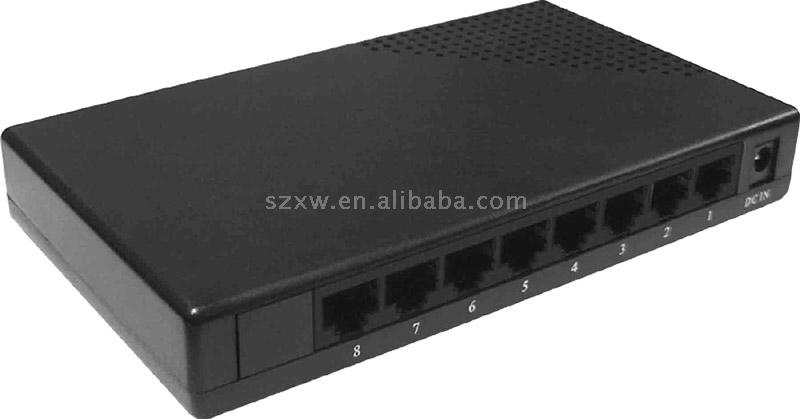 8 Ports Kunststoff-Switch (8 Ports Kunststoff-Switch)