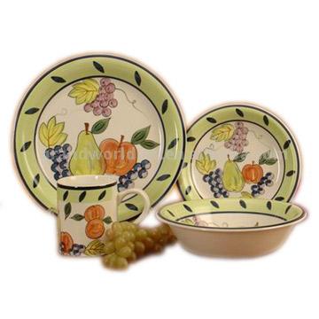  Stoneware Ceramic Set / Dinner Set (Grès Set / Dinner Set)