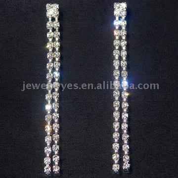  Fashion Clear Rhinestone Earring (#72616) (Моды Открытый Rhinestone сережки (# 72616))