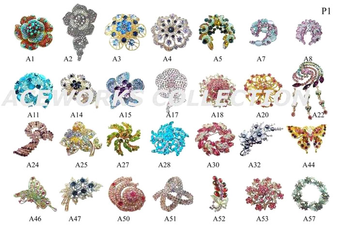  Rhinestone Brooch (Rhinestone Брошь)